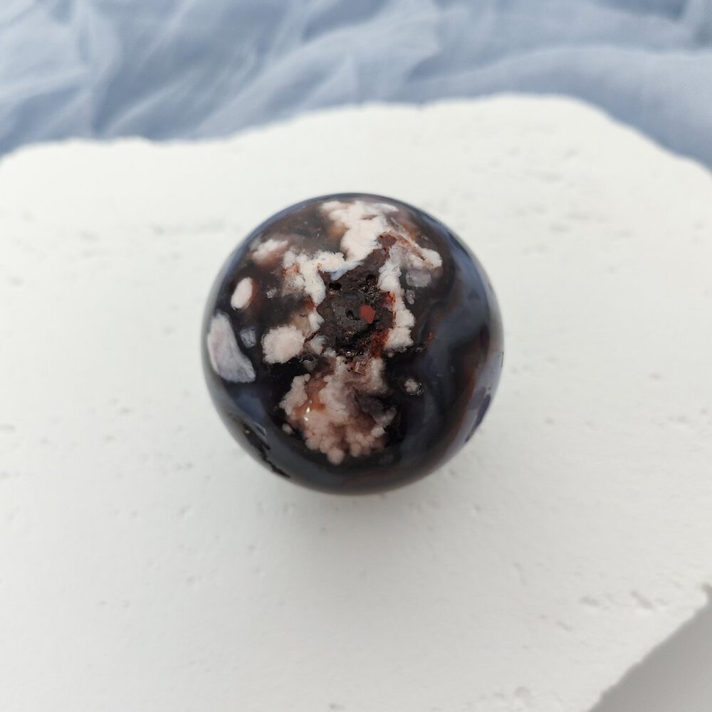 Blue Flower Agate Sphere